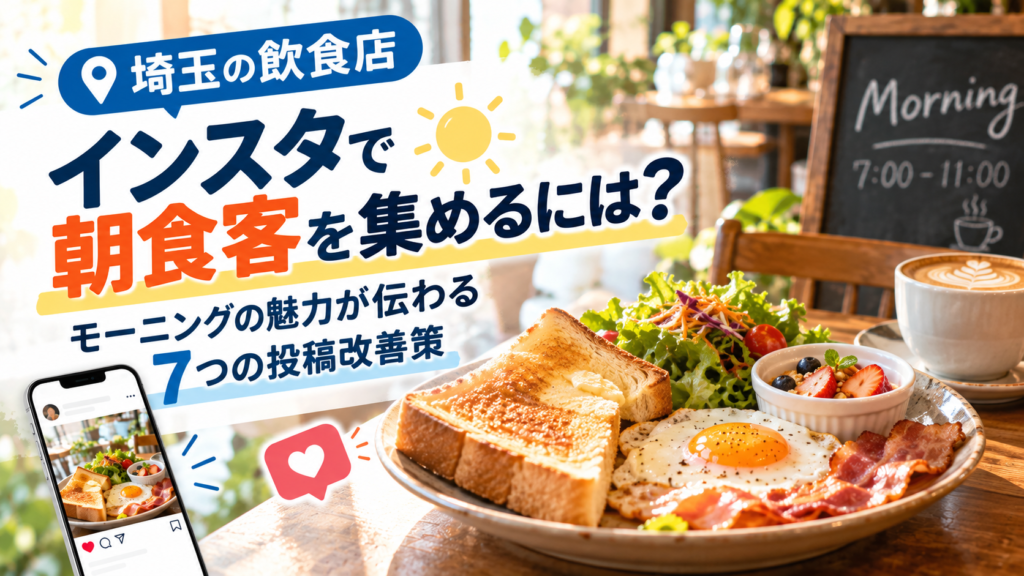 埼玉の飲食店はインスタで朝食客をどう集める？モーニングの魅力が伝わる7つの投稿改善策