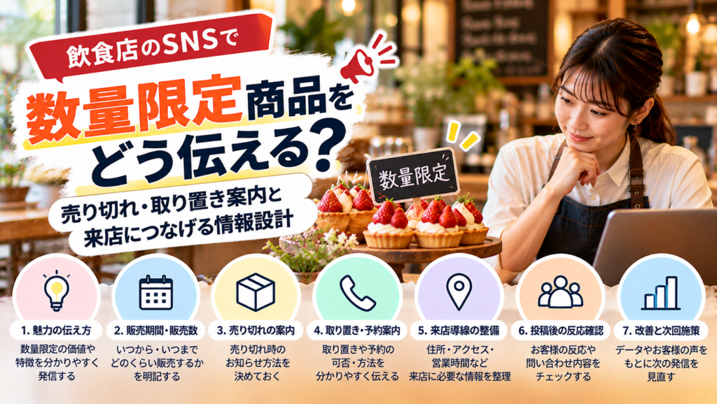 埼玉の飲食店SNSで数量限定商品をどう伝える？売り切れ・取り置き案内と来店につなげる情報設計